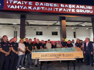 KOCAELİ’DE TÖRENLE VEDA EDİLEN İTFAİYE ERİNE SON GÖREV