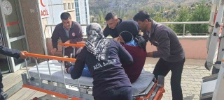 KONYA'NIN BOZKIR İLÇE DEVLET HASTANESİNDE AFET VE ACİL DURUM TATBİKATI