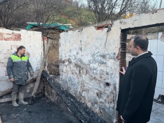 KÜRE DAĞ EVİ'NDE YANGIN SONRASI ONARIM BAŞLADI
