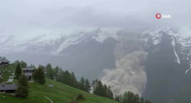 Lötschental Vadisi'ndeki Buzul Heyelanı Blatten Köyünü Yıktı