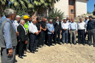 TAŞKUYU KÖYÜNDE YENİ CAMİ VE TAZİYE EVİ İNŞAATI BAŞLADI