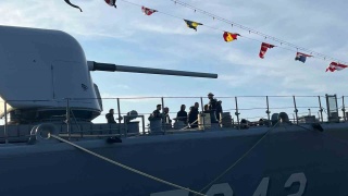 TCG FATİH FIRKATEYNİ SİNOP LİMANI'NDA VATANDAŞLAR TARAFINDAN İLGİ GÖRDÜ