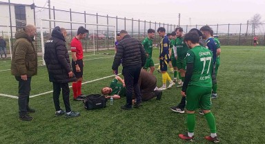 Zonguldak Amatör Maçında Korku Dolu Anlar