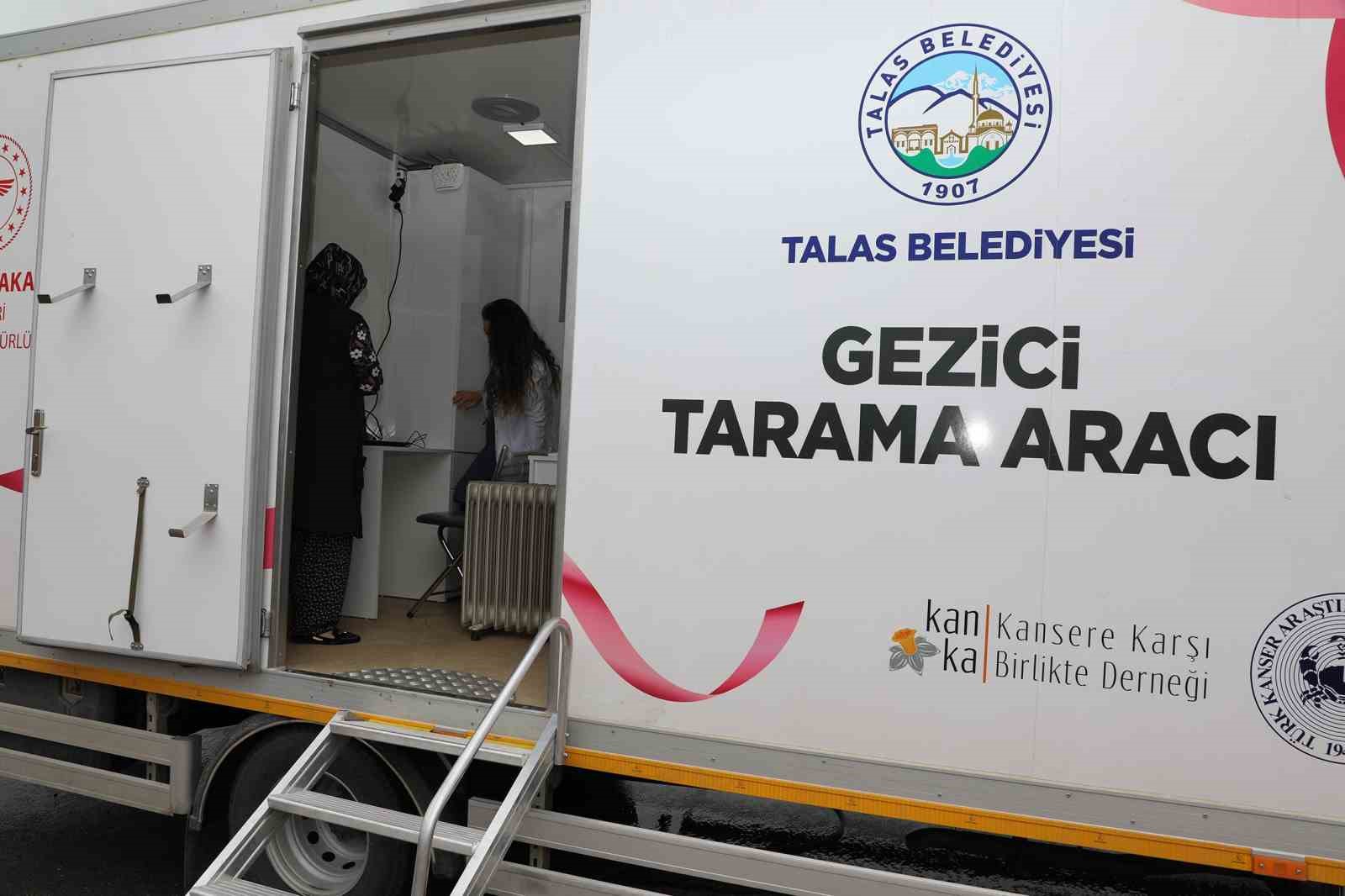 TALAS BELEDİYESİ’NDEN KANSER TARAMA ARACIYLA ÖNEMLİ HİZMET