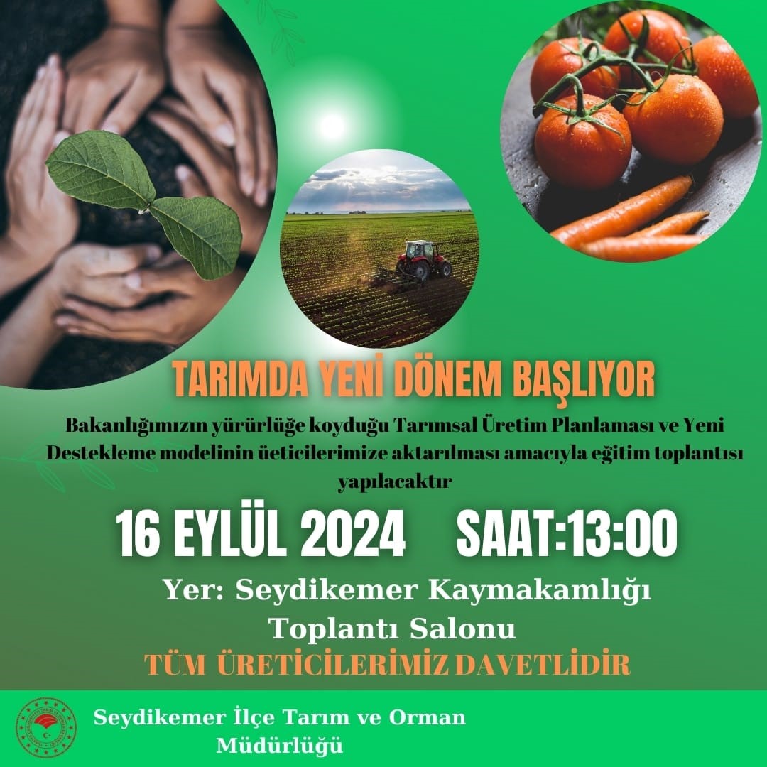 TARIM VE ORMAN BAKANLIĞI EĞİTİM TOPLANTISI
