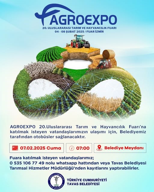 TAVAS BELEDİYESİ ÜCRETSİZ OTOBÜS SEFERLERİ DÜZENLİYOR!