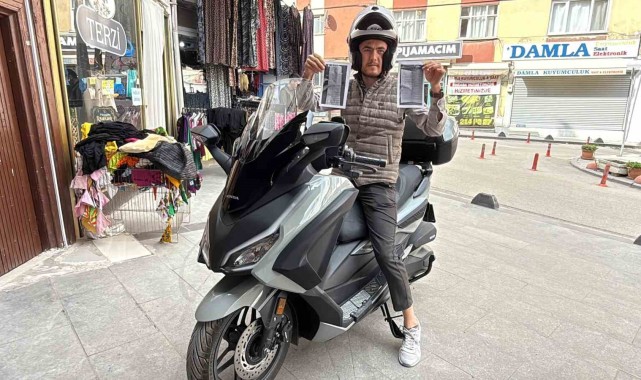 Tokat'ta Sahte Plaka Mağduru Motosiklet Sürücüsü Adalet Arıyor