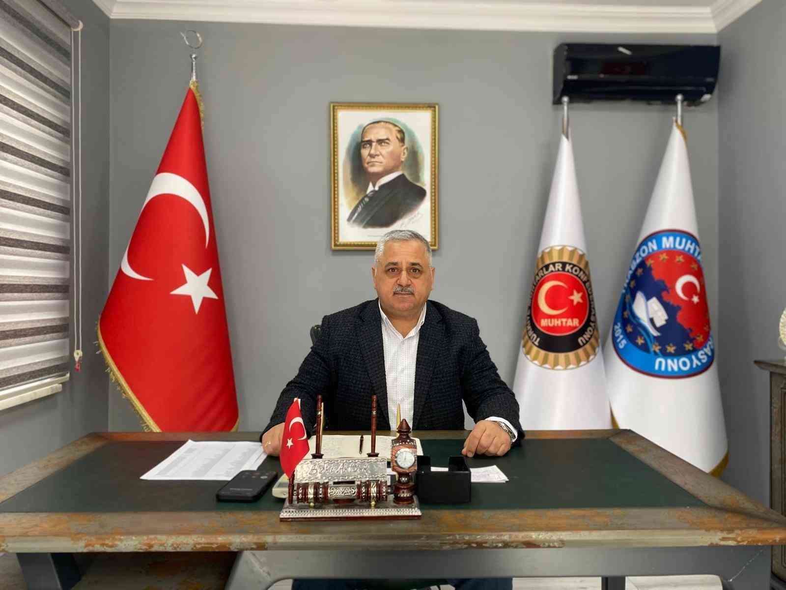 TÜRKİYE MUHTARLAR KONFEDERASYONU BAŞKANI BEKİR AKTÜRK KOLTUK SEVDALILARINA GÖNDERMEDE BULUNDU