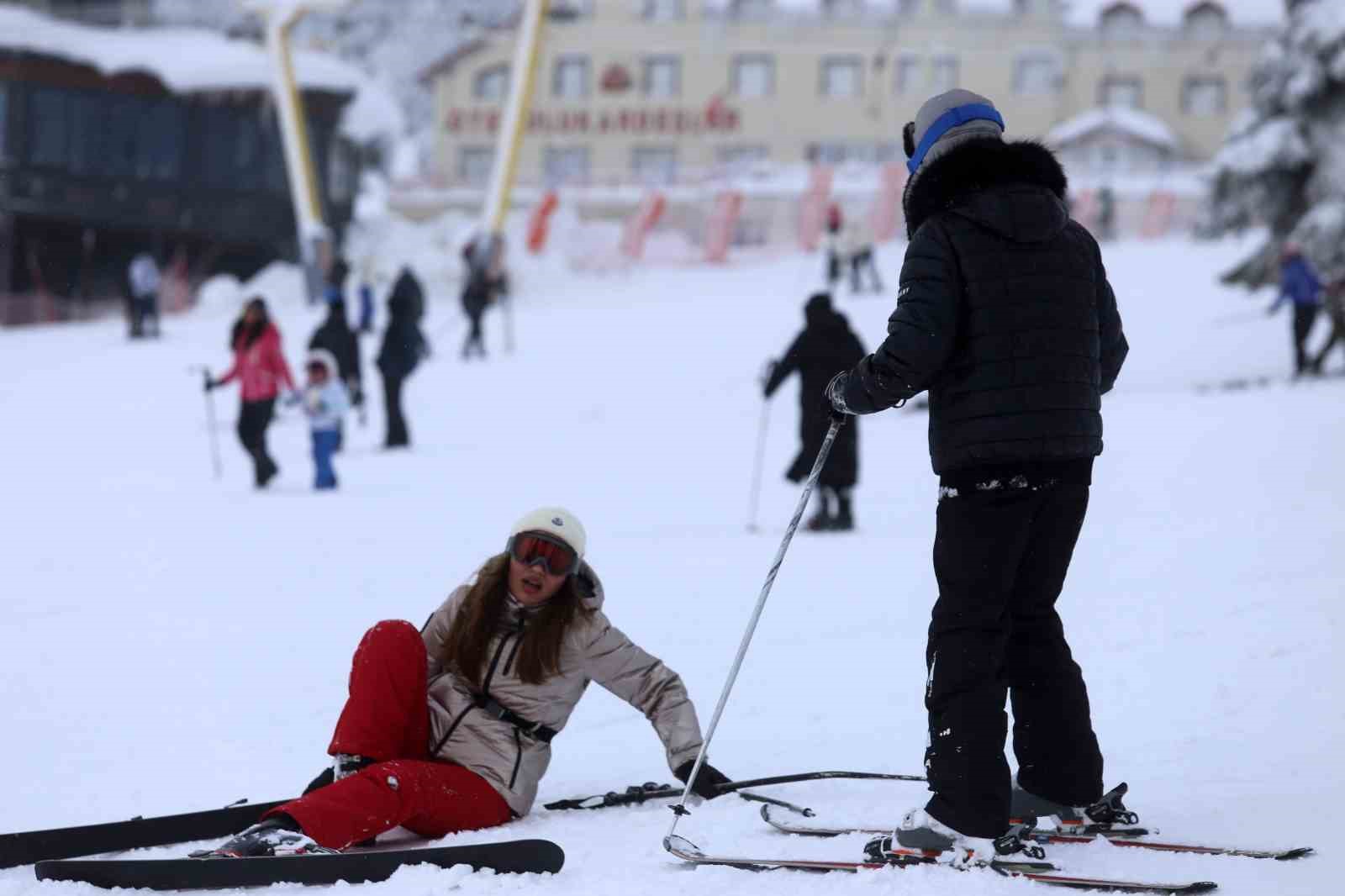 ULUDAĞ KAYAK MERKEZİNDE EĞLENCELİ ANLAR
