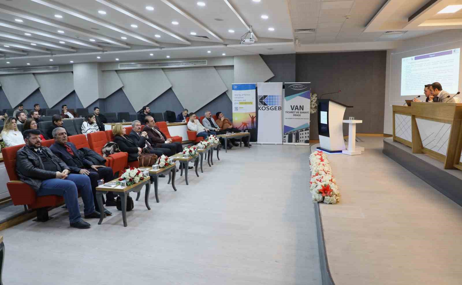VAN TSO VE KOSGEB İŞBİRLİĞİYLE DESTEK PROGRAMI DÜZENLENDİ